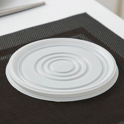 Цена за 480 шт. Крышка одноразовая для суповой миски ПС, d=13.5 см, пластик, белая