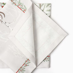 Набор салфеток сервировочных «Этель. Новогоднее чудо», 4 шт., серые, 40×40 см