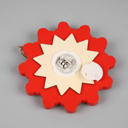 Ёлочная игрушка Снежинка со снеговиком, 10х10 см, 1 LED, от батареек, свечение тёплое белое - Luazon lighting фото 3