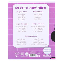 Цена за 10 шт. Тетрадь 12 листов, 5 видов МИКС, мелованная бумага, крупная клетка, Минни Маус - Disney фото 8