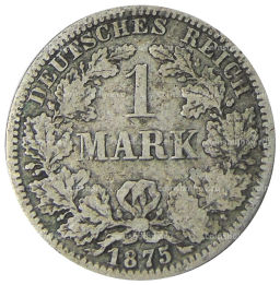 1 марка 1875 года A Германия
