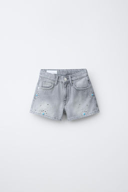 BERMUDAS TACHAS / Gris