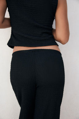 TEXTURED STRAIGHT-FIT TROUSERS - Zara фото 54