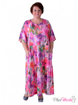 Платье Модель №445 размеры 44-80 - Plusmoda фото 4