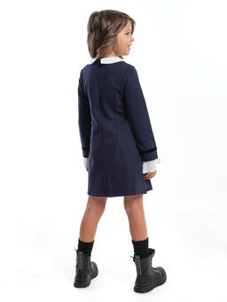 Платье из футера UD 6818 синий - Mini maxi фото 2