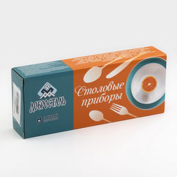 Набор столовый «Аппетит», 18 предметов, толщина 2 мм, картонная коробка, цвет серебряный