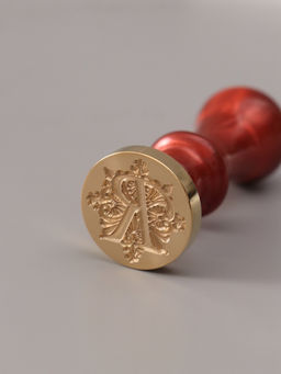 Печать для сургуча с пластиковой ручкой «Буква R на вензеле», 2.5×2.5×6.5 см