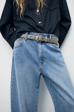 TRF CURVE TAPERED HIGH-WAIST JEANS - Zara фото 2