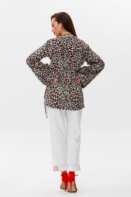 Костюм NIKVA н493 рыжий леопард+молоко  фото 2