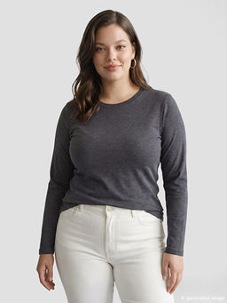 Bisiklet Yaka Kad?n Ti??rt