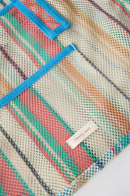 BOLSO SHOPPER REJILLA / Azul - Zara фото 5