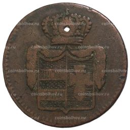 Монета 1/2 грота 1835 года Германские государства  Ольденбург