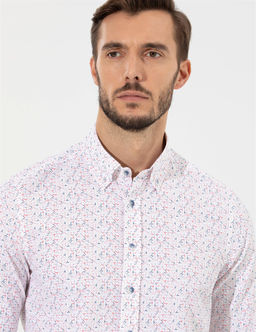 K_rm_z_ Slim Fit Uzun Kollu G_mlek - Pierre cardin фото 2