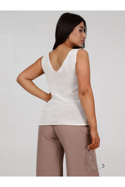 Топ женский ТВ-2 стразы молочный