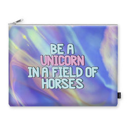 Папка 1 отд. А5 LOREX ULTRA PACK HOLO UNICORN молния сверху 250х200 мм разноцвет. полиуретан д/девочек