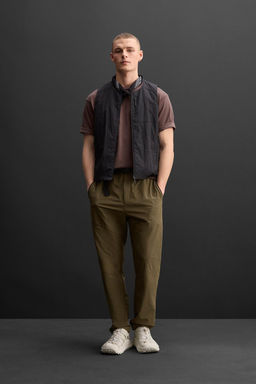 TECHNICAL TROUSERS WITH BELT