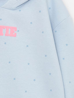 Uzun Kollu Bask?l? K?z Bebek Hoodie - Waikiki фото 2