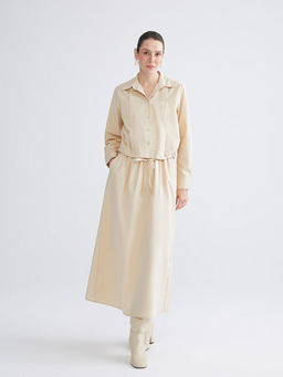 Beli Lastikli Pileli Etek