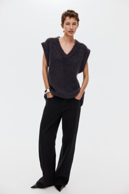 Su?ter sin mangas en mezcla de mohair - H&m фото 4