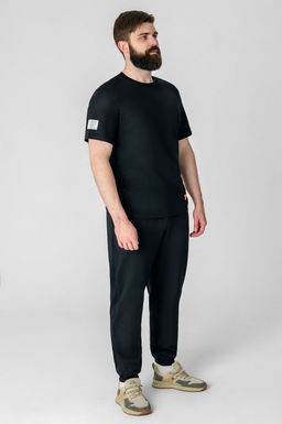 Арт. 613107 Комплект с брюками мужской 48-56 (5 шт) Цвет:черный - Идеал фото 8