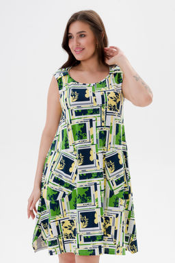 Платье женское из кулирки Кэтрин цитрусовый микс - Амадэль фото 15