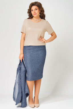Костюм FITA 4055 бежево-синий - Anastasia mak фото 2