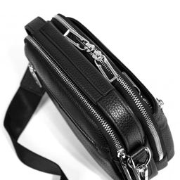 Сумка мужская, кожа, MIRONPAN 860401 Черный