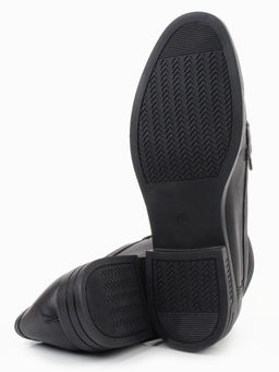 03-DEB4-1 BLACK Лоферы женские (натуральная кожа)