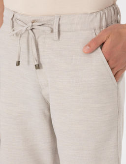 Bej Slim Fit Beli Lastikli Ba_c_kl_ Dokuma _ort - Pierre cardin фото 5