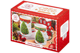 Набор 2 кружек 360 мл 11,5*7,5*11,5 см Новогодняя Елка, фарфор - Elan gallery фото 7