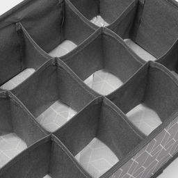 Органайзер для хранения белья Доляна Фора, 12 ячеек, 322412 см, серый  фото 7