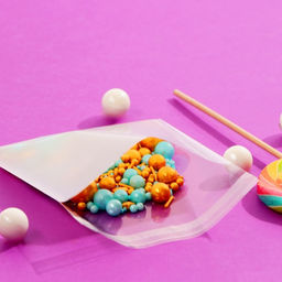 Цена за 100 шт. Пакет БОПП с липкой лентой, «Спасибо», 10×10+3 см