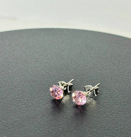 Серьги-гвозди PR1104 рыжий - Mini maxi фото 8