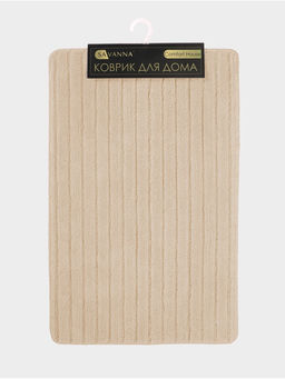 Коврик Savanna, 50×80 см, ворс 1 см, микрофибра, бежевый