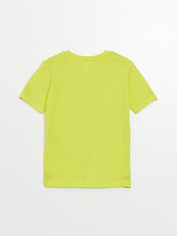 Bisiklet Yaka Bask?l? K?sa Kollu Erkek ?ocuk Ti??rt - Waikiki фото 3