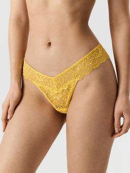 Infinity / Трусы стринг женские в наборе из 3 шт. Metalita зеленый со св.серым - Infinity Lingerie фото 3