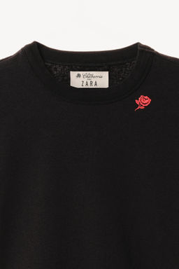 BODY MANGA CORTA BORDADO WILLY CHAVARRIA X ZARA / Negro  фото 3