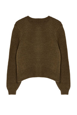 TRENDYOLMILLA Antrasit Yumusak Dokulu Mucevher Dugmeli Ceket Gorunumlu Triko H?rka TWOAW21HI0034  фото 7