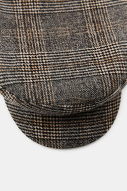 CHECK NAUTICAL CAP WITH WOOL - Zara фото 4