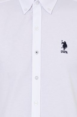 U. S. Polo Assn / Рубашка мужская белая Uzunkol Basic - U.s. polo assn фото 6
