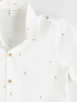 Resort Yaka Bask?l? Erkek ?ocuk G?mlek