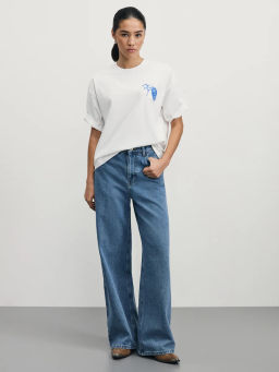 Футболка оверсайз с принтом / Zarina  фото 3