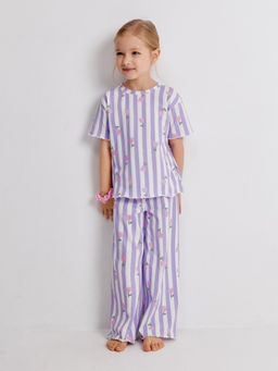 ACOOLA / Пижама детская для девочек Pelino лавандовый