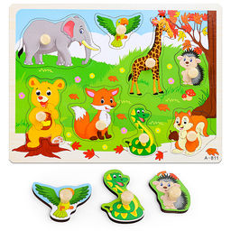 Пазл-вкладыш Осенняя прогулка