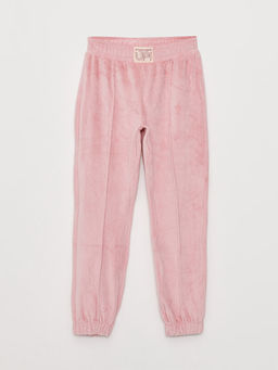 Beli Lastikli Basic Kadife K?z ?ocuk Jogger E?ofman Alt?
