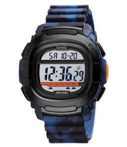 Часы наручные Skmei мужские электронные спортивные 1657camo-blue
