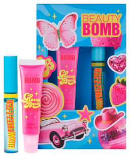 Набор Beauty Bomb блеск для губ Glossy Bossy 02 и гель для бровей Brow Freez-z-zer 01