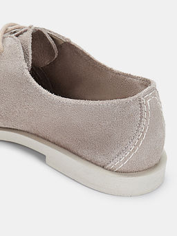 Полуботинки Ralf Ringer AFINA светло-серые из натурального спилка  фото 6