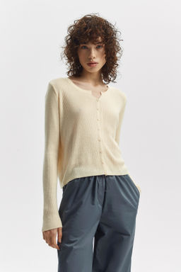 Кардиган однотонный на пуговицах - Mollis фото 3