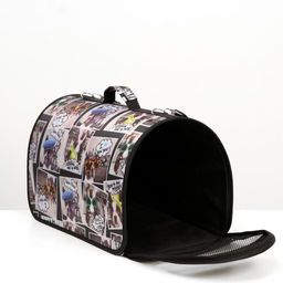 Сумка - переноска для животных с принтом, 46 х 28,5 х 30 см микс - Пижон фото 5